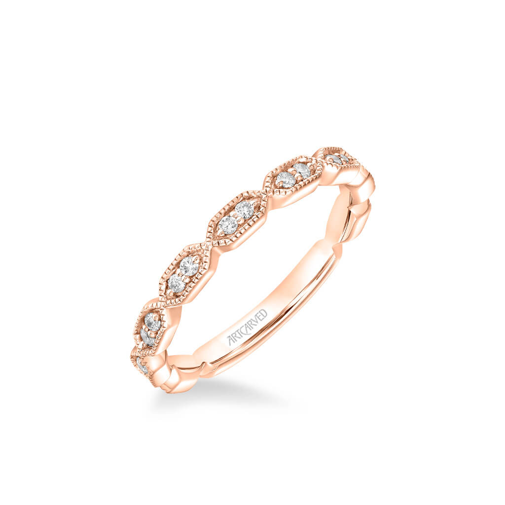 Cressida Vintage Heritage Collection Diamond and Milgrain Wedding Band