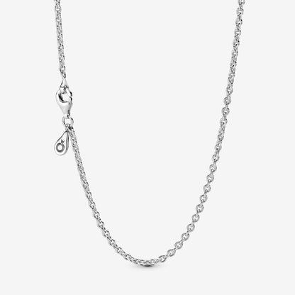 Sterling Silver 23.6" Cable Chain Pandora Necklace