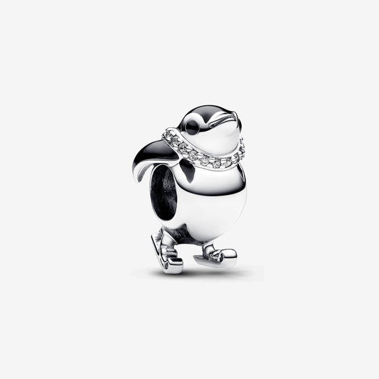 Skiing Penguin Pandora Charm