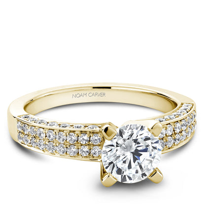 Noam Carver Micro Pav�� Diamond Engagement Ring B003-02A