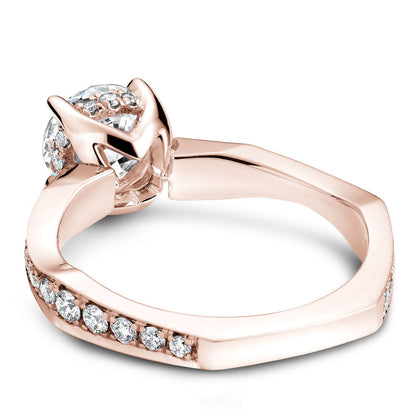 Noam Carver Micro Pav�� with Diamond Detail Engagement Ring B020-02A