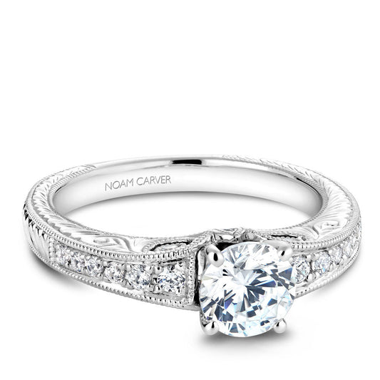 Noam Carver Vintage Inspired Diamond Engagement Ring B050-01A