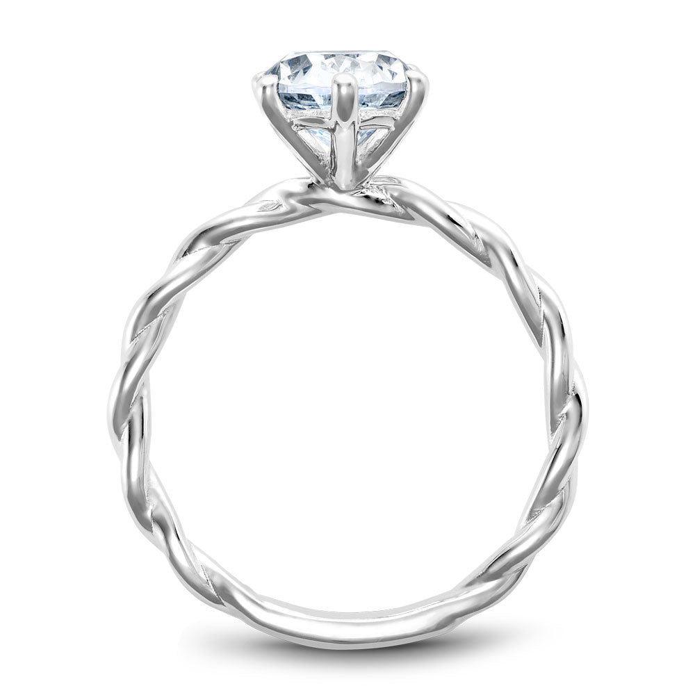 Noam Carver Braided Solitaire Engagement Ring B167-01A