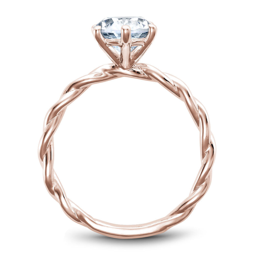 Noam Carver Braided Solitaire Engagement Ring B167-01A