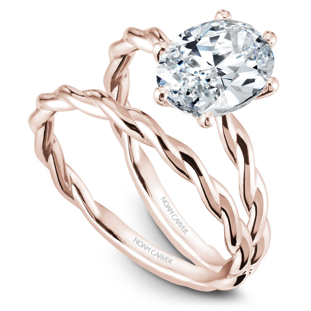 Noam Carver Braided Solitaire Engagement Ring B167-01A