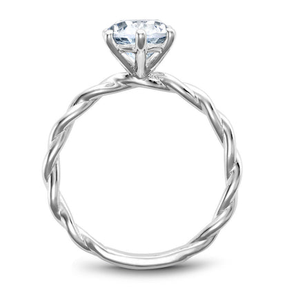 Noam Carver Twisted Solitaire Engagement Ring B167-05A