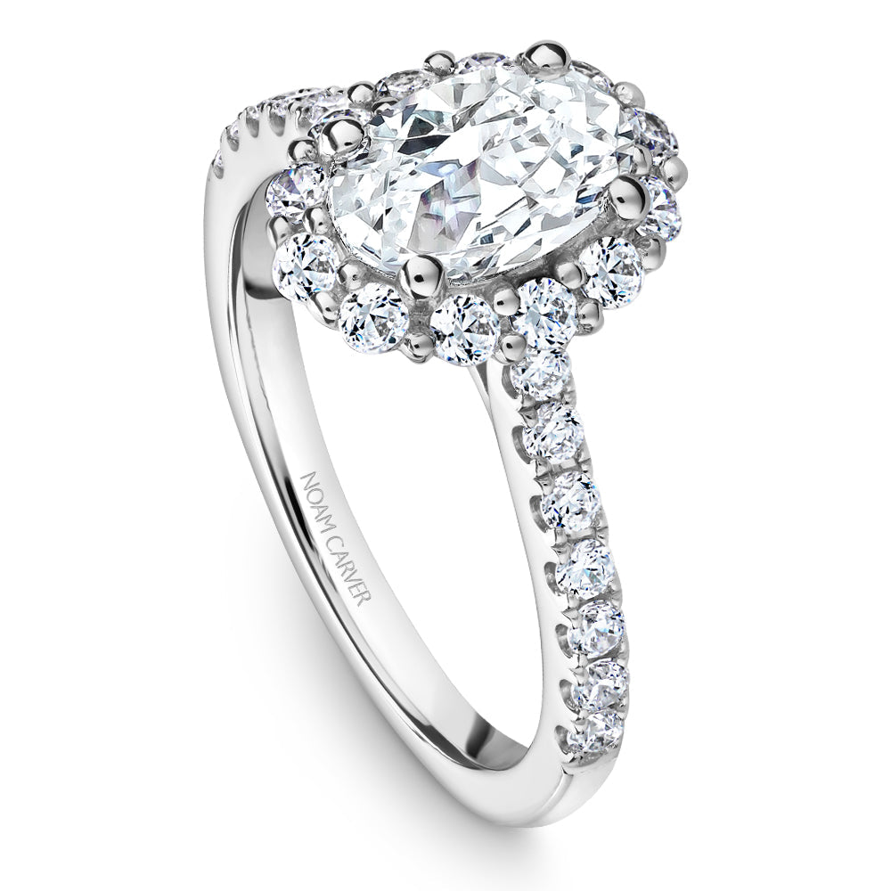 Noam Carver Oval Diamond Halo Engagement Ring B189-01A