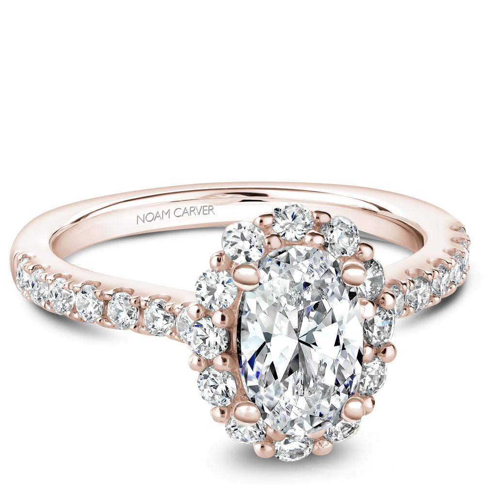 Noam Carver Oval Diamond Halo Engagement Ring B189-01A