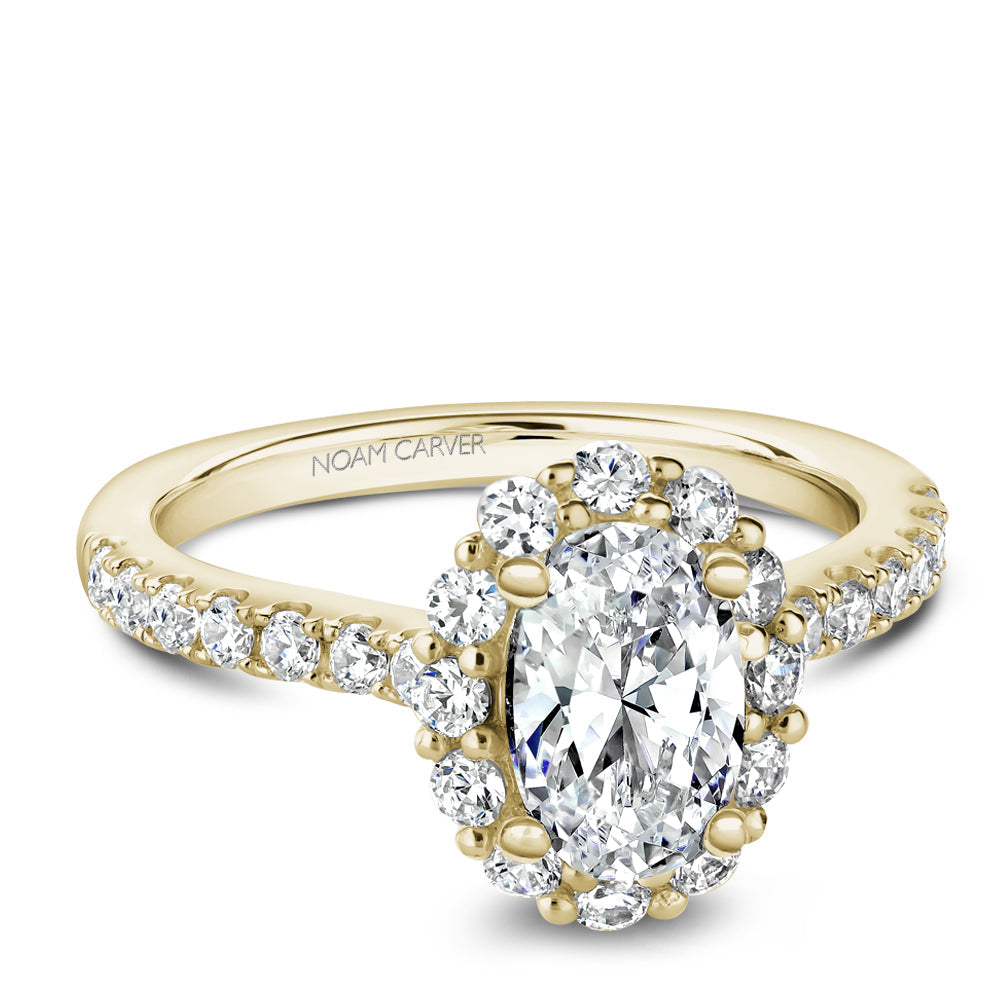 Noam Carver Oval Diamond Halo Engagement Ring B189-01A