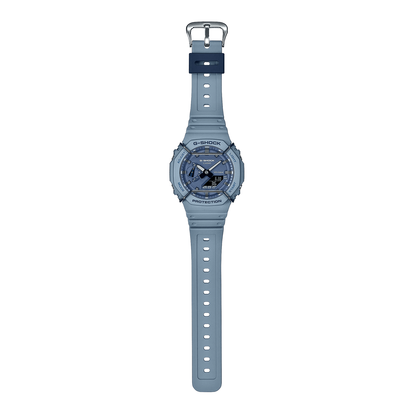 G-Shock Analog-Digital Blue-Black Wire Face Protector Men's Watch GA2100PT-2A
