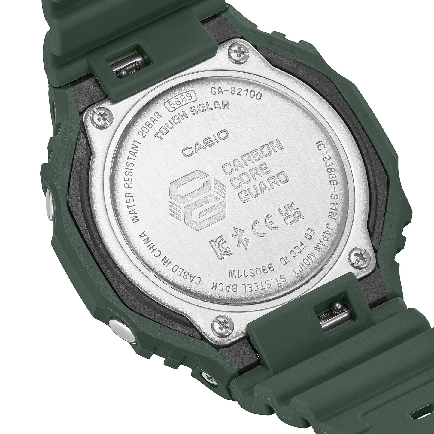 G-Shock Analog-Digital Bluetooth Solar Green Men's Watch GAB2100-3A