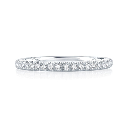 A.Jaffe Pavé Set Diamond Quilted Wedding Band MR2142Q/24