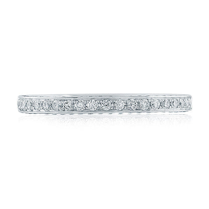 A.Jaffe Signature Diamond with Gallery Profile Diamond Quilted Wedding Band MRS762Q/40