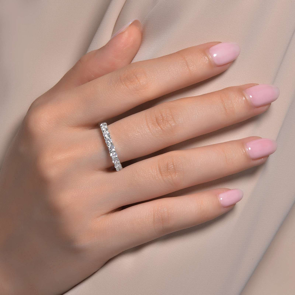 0.75 CTW Half-Eternity Band