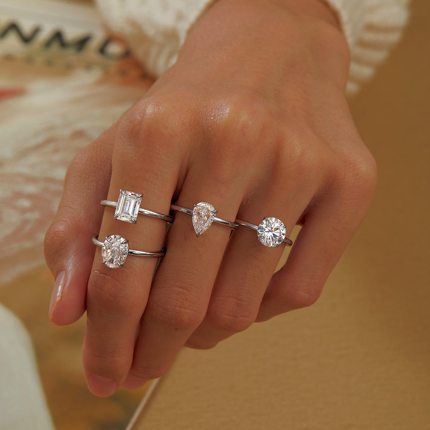 Emerald-Cut Solitaire Engagement Ring