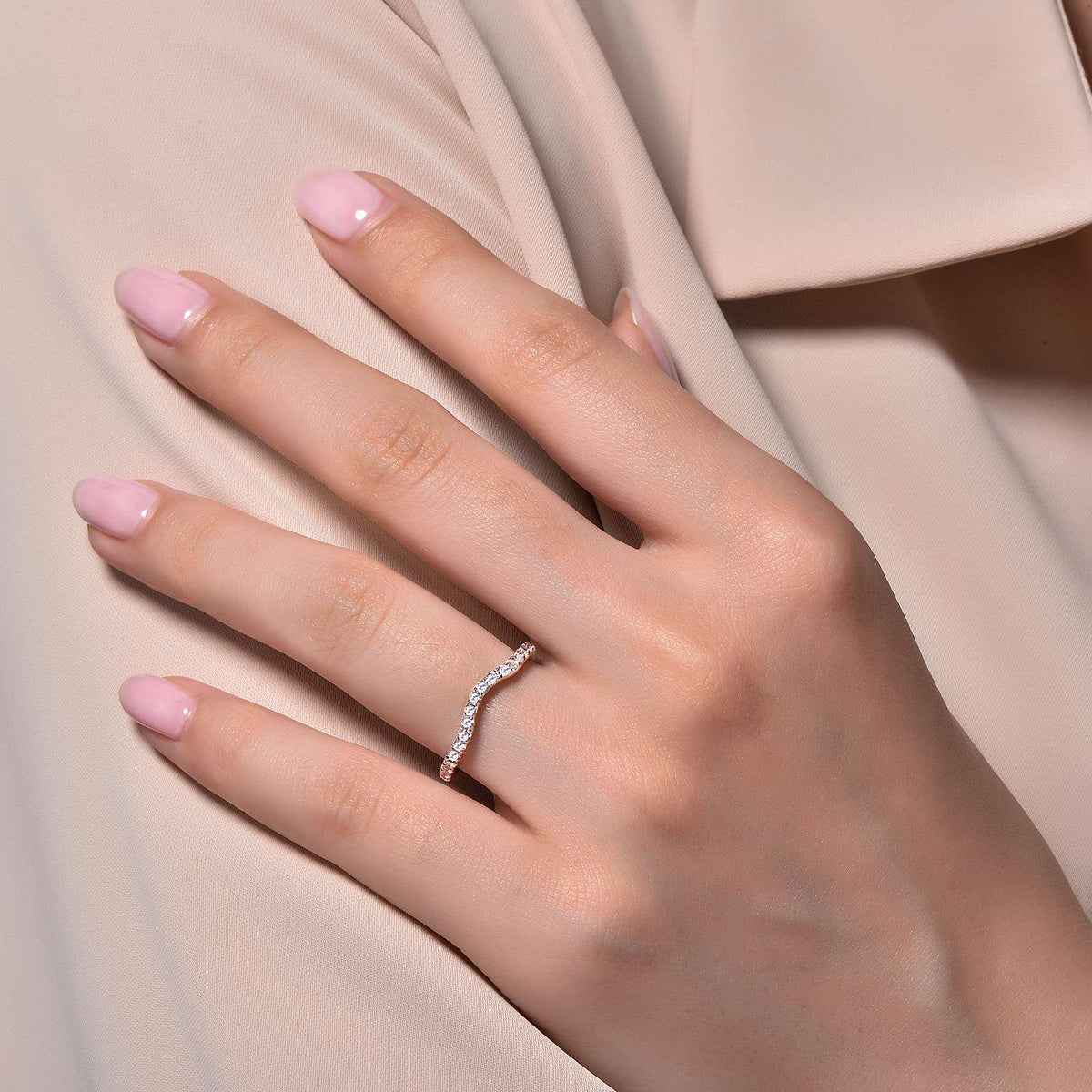 0.3 CTW Half-Eternity Band