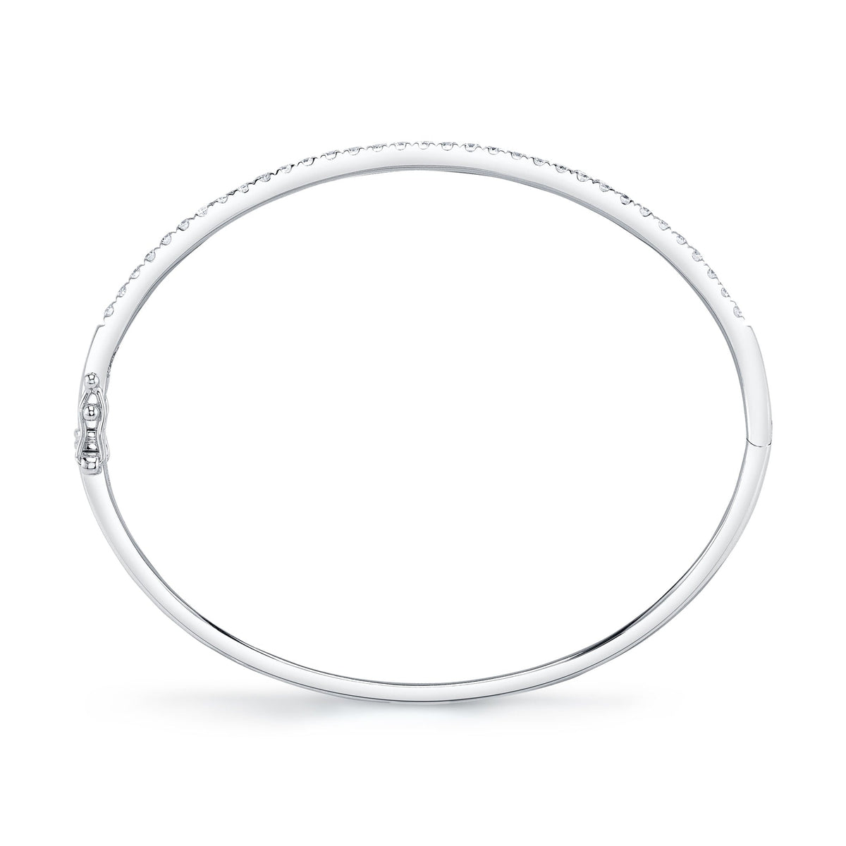 0.88CT 14K W/G DIAMOND BANGLE