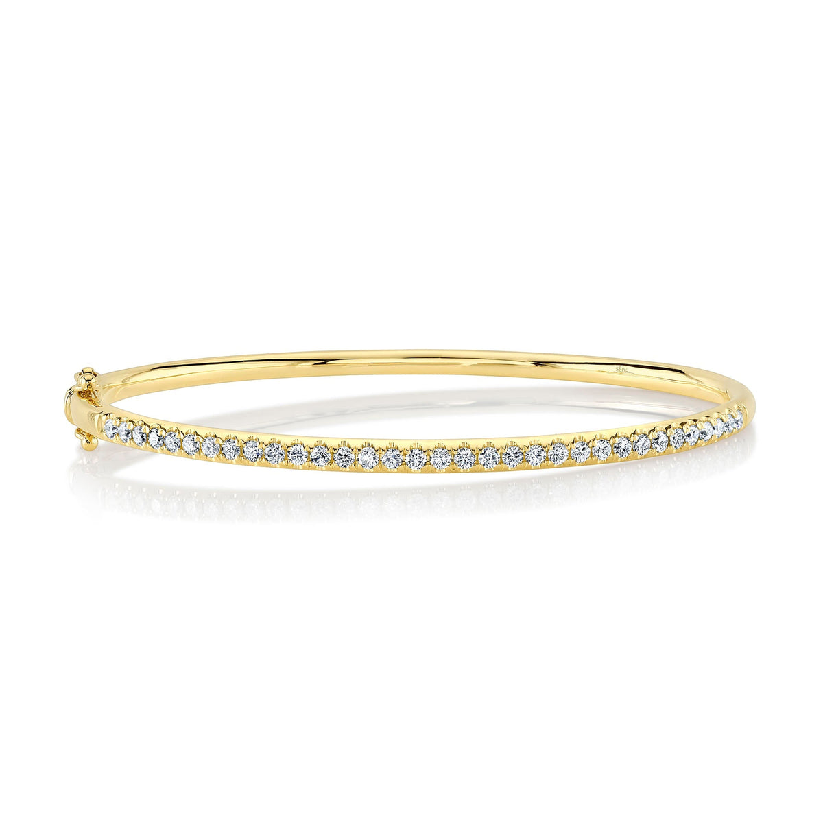 0.90CT 14K Y/G DIAMOND BANGLE