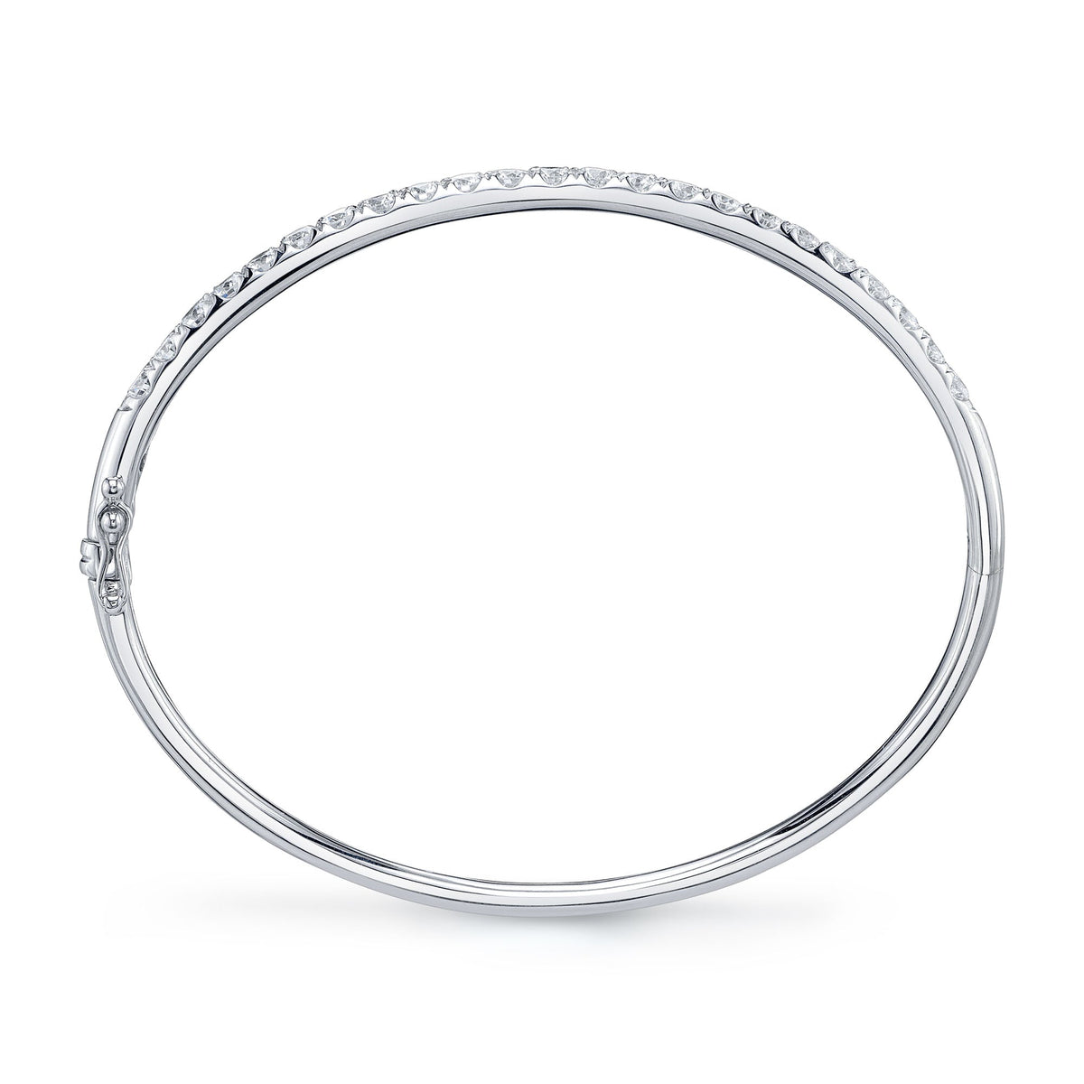 2.00CT 14K W/G DIAMOND BANGLE