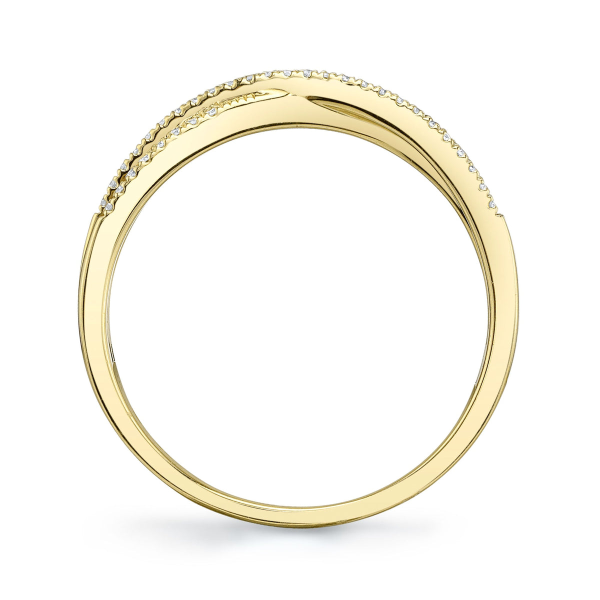 0.09CT 14K Y/G DIAMOND LADY'S RING