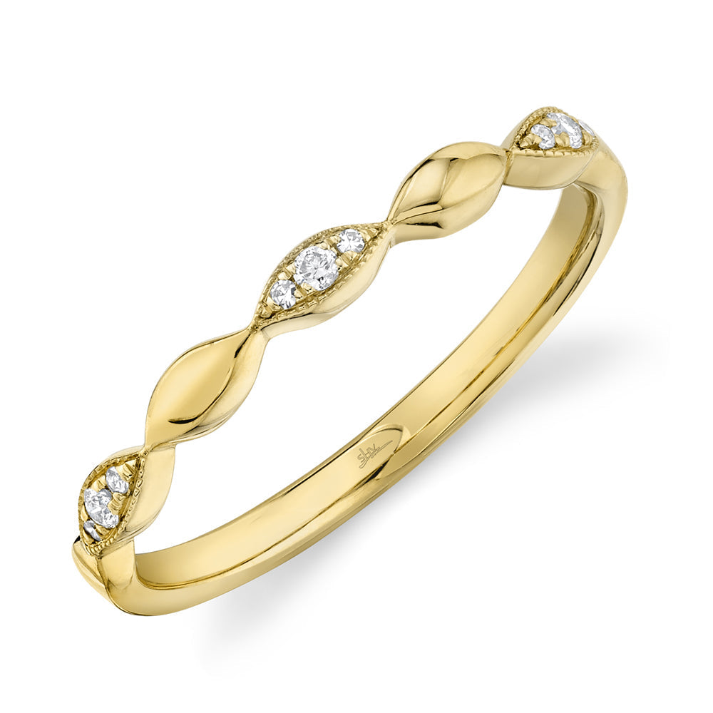 0.05CT 14K Y/G DIAMOND LADY'S BAND