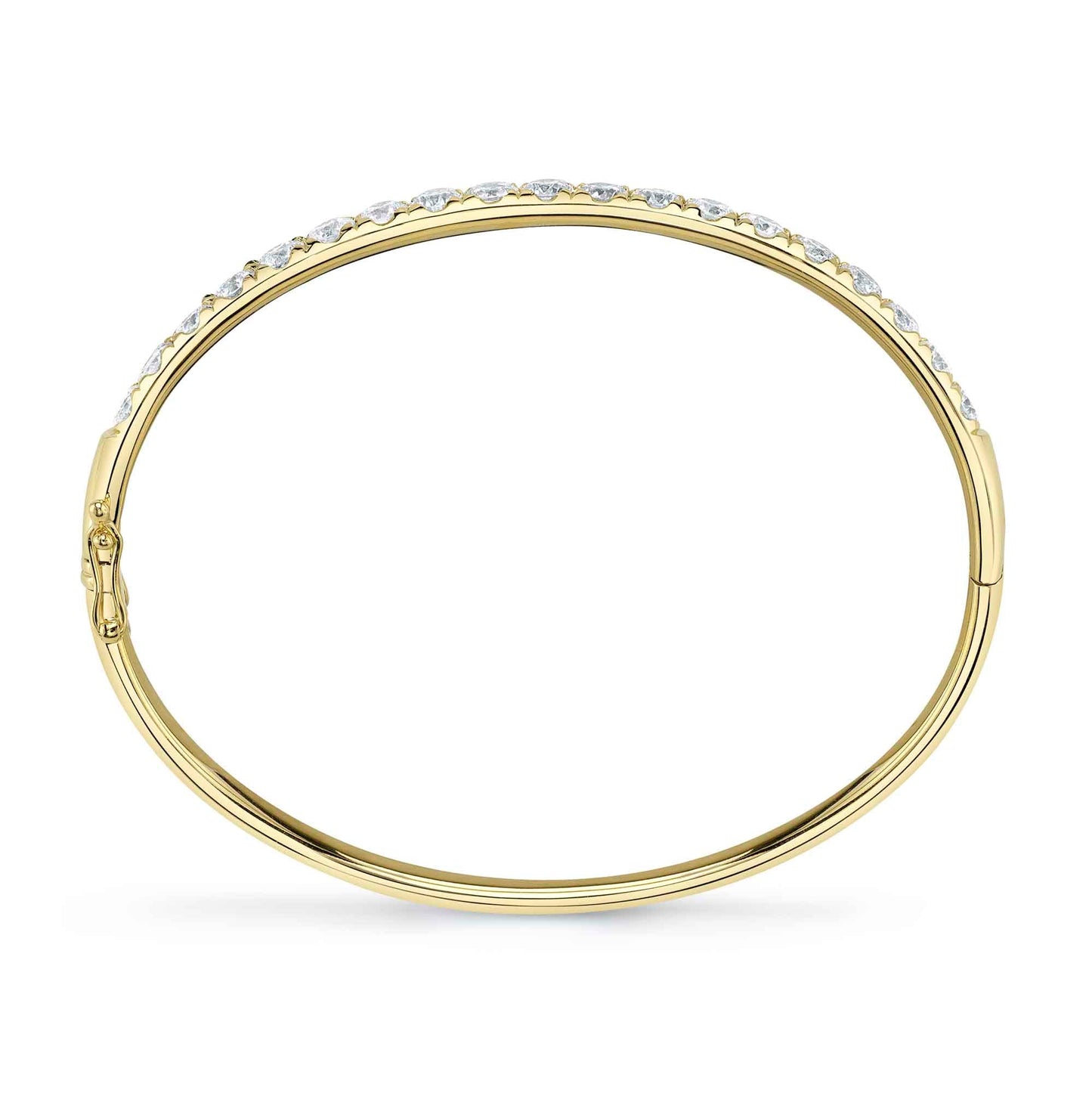 3.04CT 14K Y/G DIAMOND BANGLE