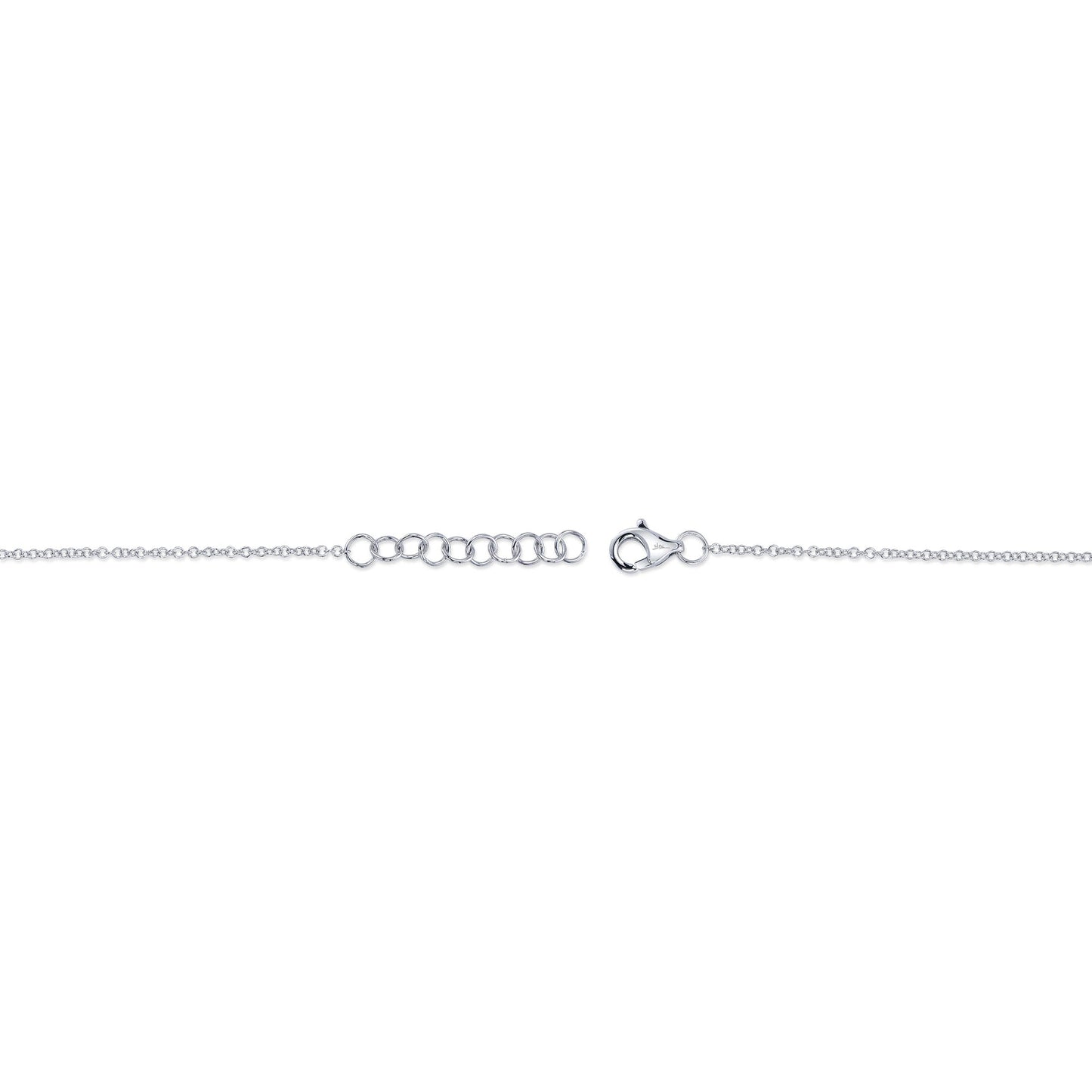 0.05CT 14K W/G DIAMOND PAVE CIRCLE BRACELET