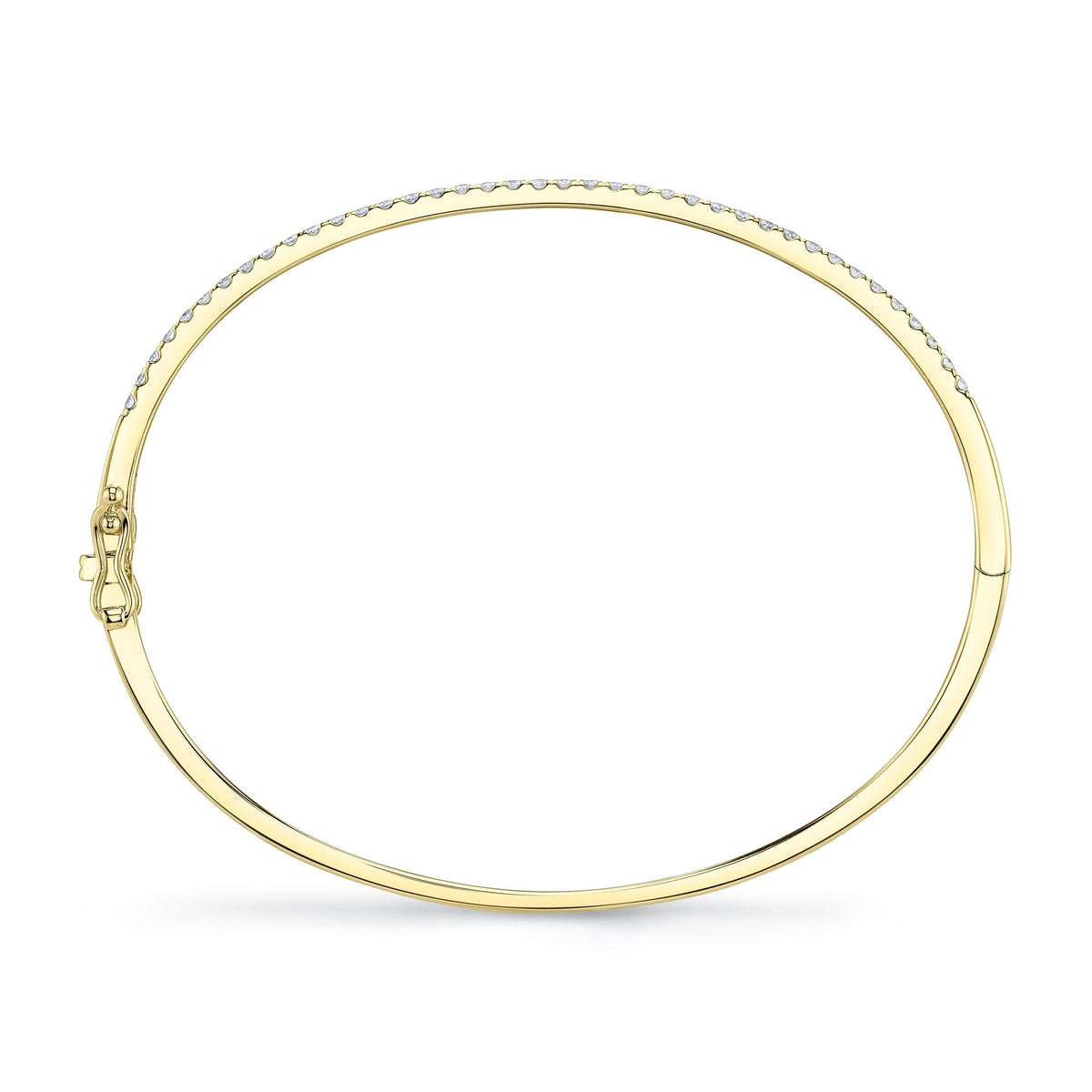 0.62CT 14K Y/G DIAMOND BANGLE