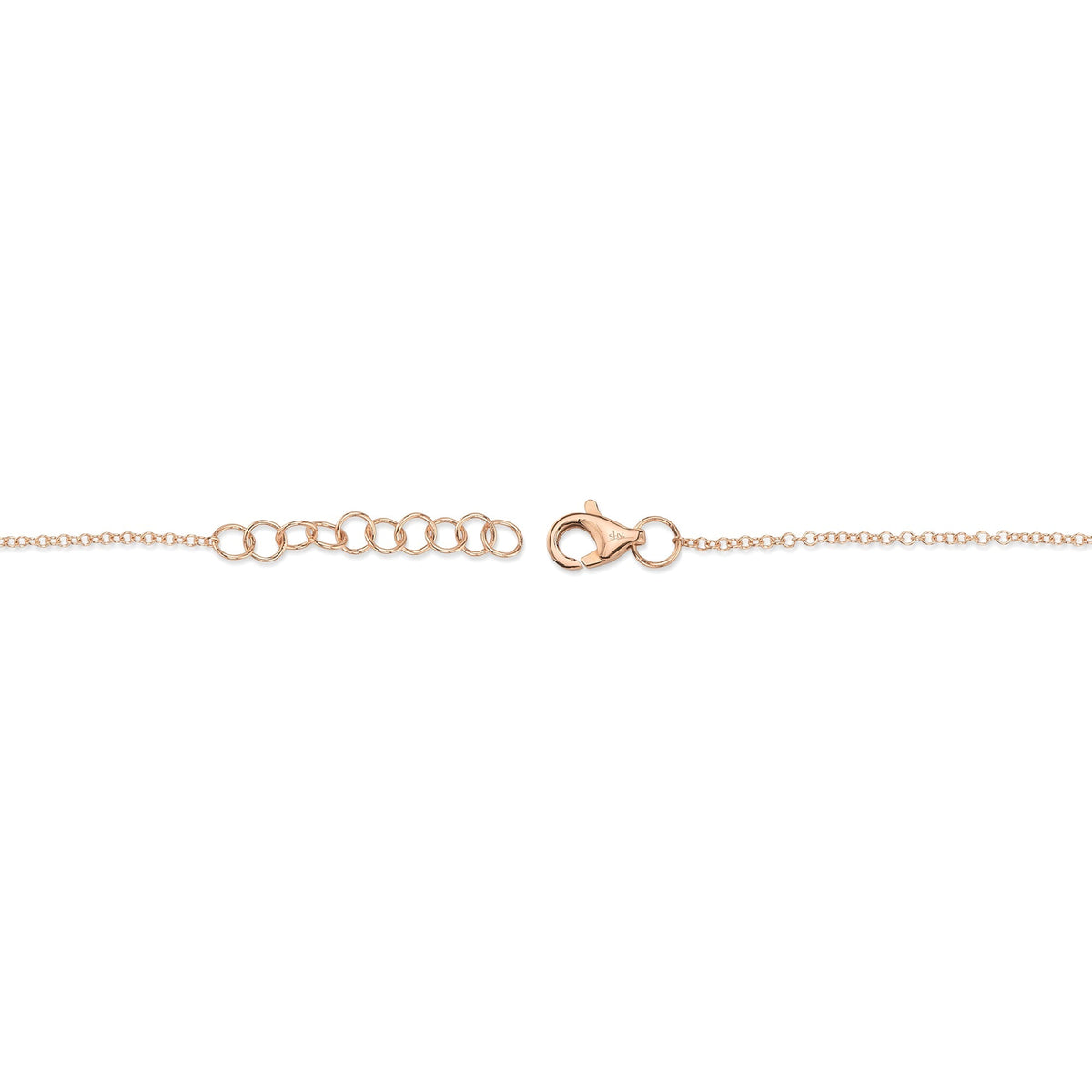 0.04CT 14K R/G DIAMOND INFINITY BRACELET