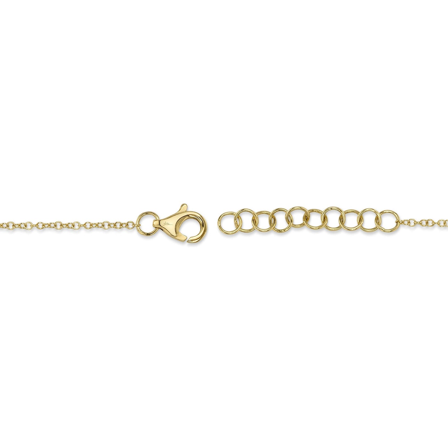 0.03CT 14K Y/G DIAMOND STAR OF DAVID BRACELET