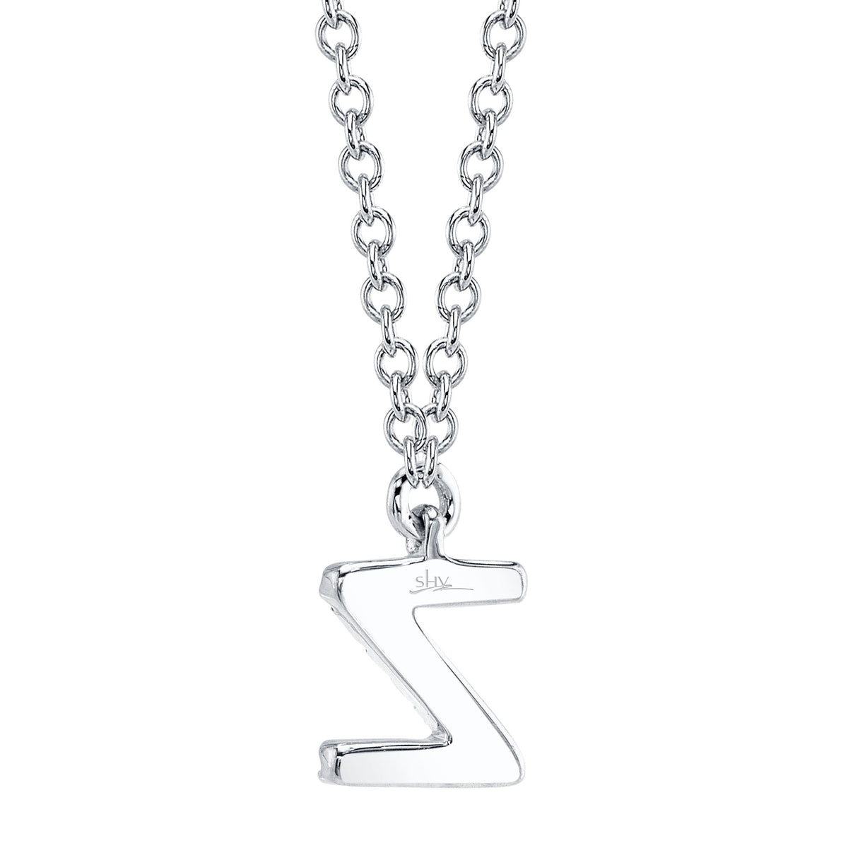 0.04CT 14K W/G DIAMOND NECKLACE - INITIAL Z