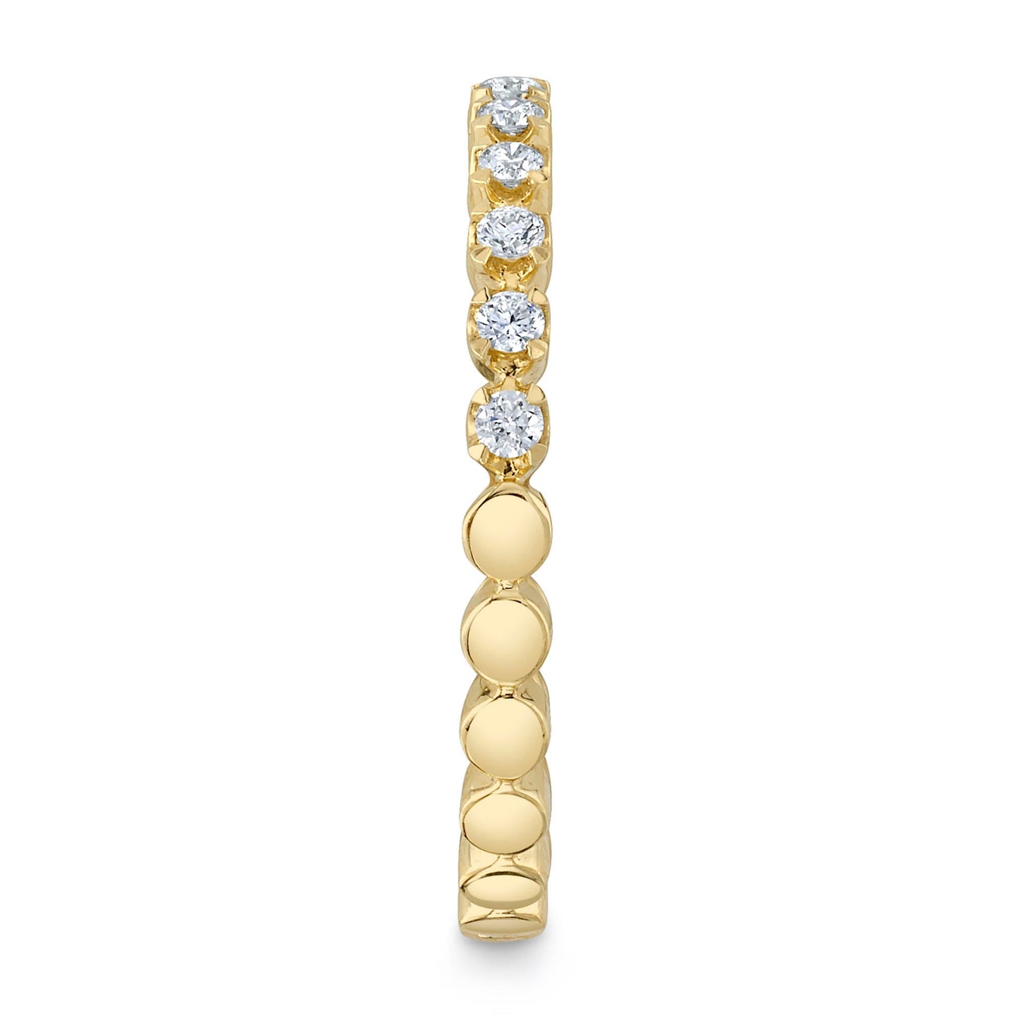0.18CT 14K Y/G DIAMOND LADY'S BAND