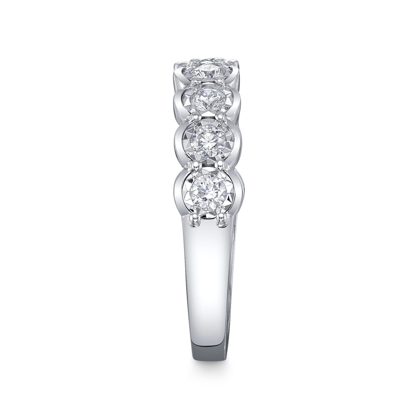 0.52CT 14K W/G DIAMOND LADY'S BAND