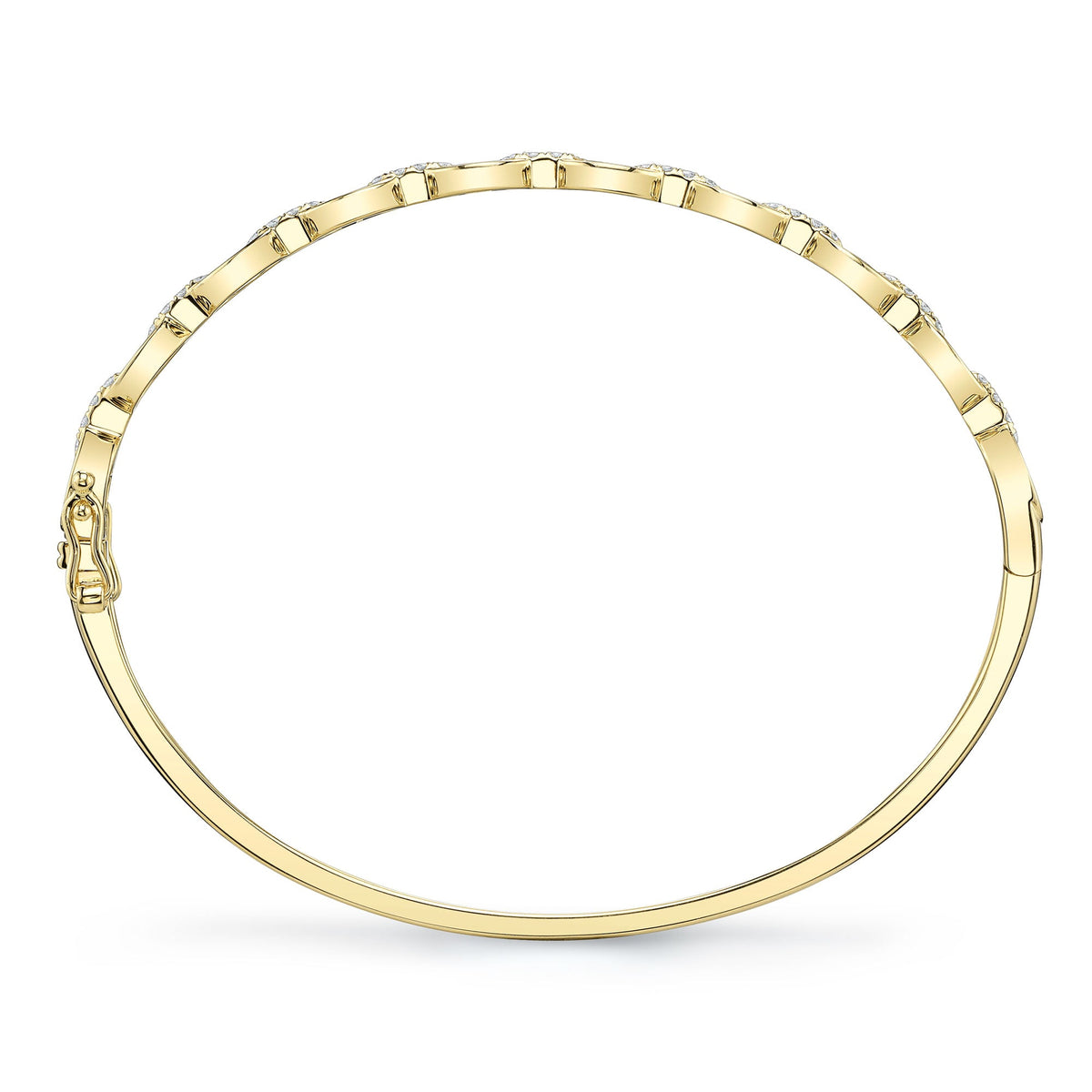 0.35CT 14K Y/G DIAMOND BANGLE