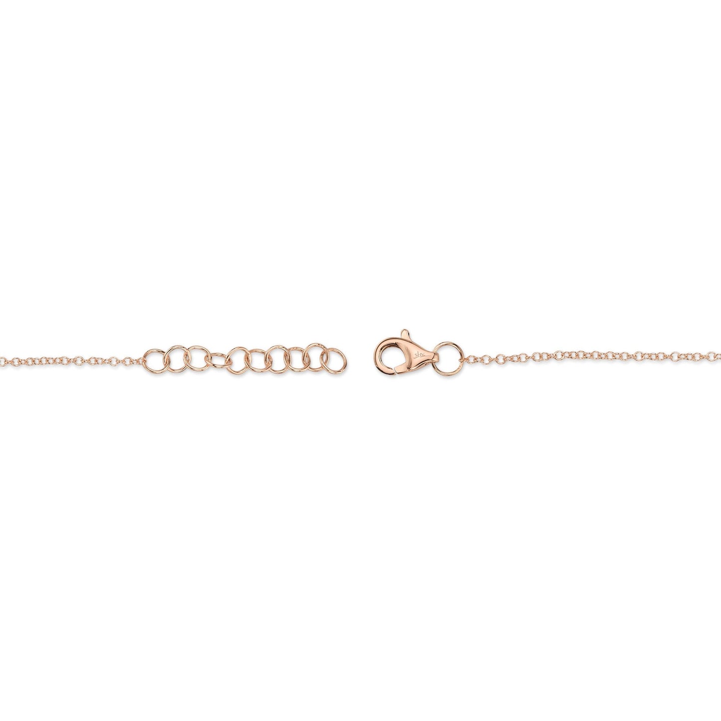0.08CT 14K R/G DIAMOND BUTTERFLY BRACELET