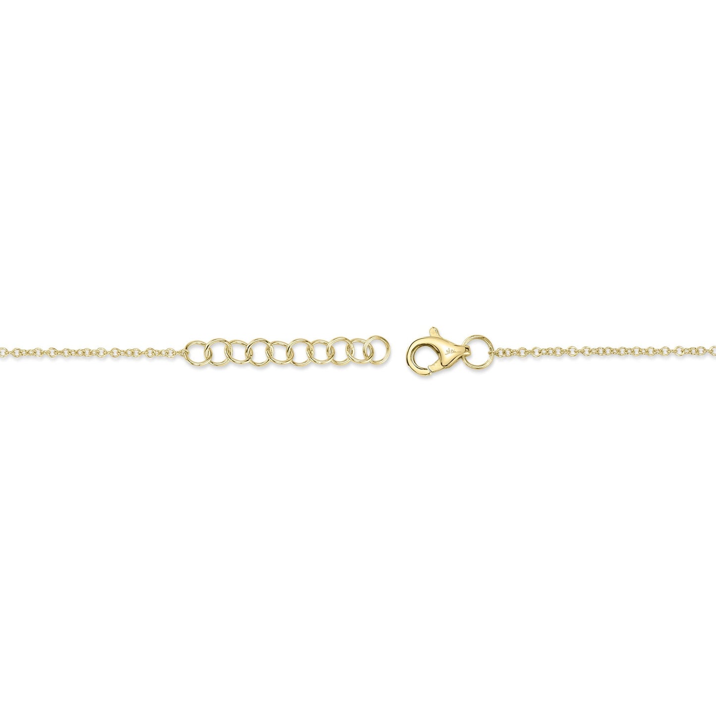 0.11CT 14K Y/G DIAMOND STAR OF DAVID BRACELET