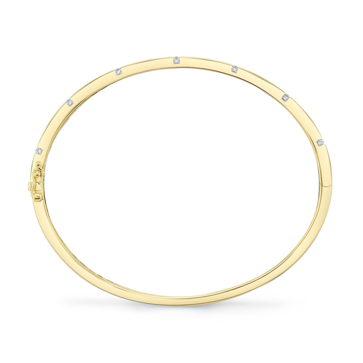 0.09CT 14K Y/G DIAMOND BANGLE
