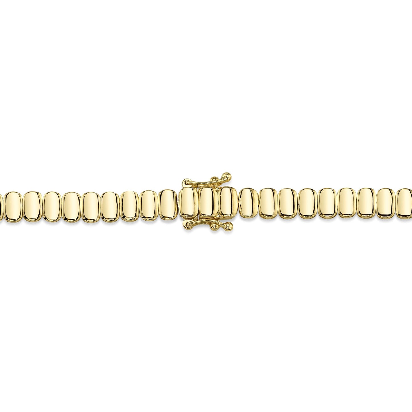 3.07CT 14K Y/G DIAMOND BAGUETTE NECKLACE