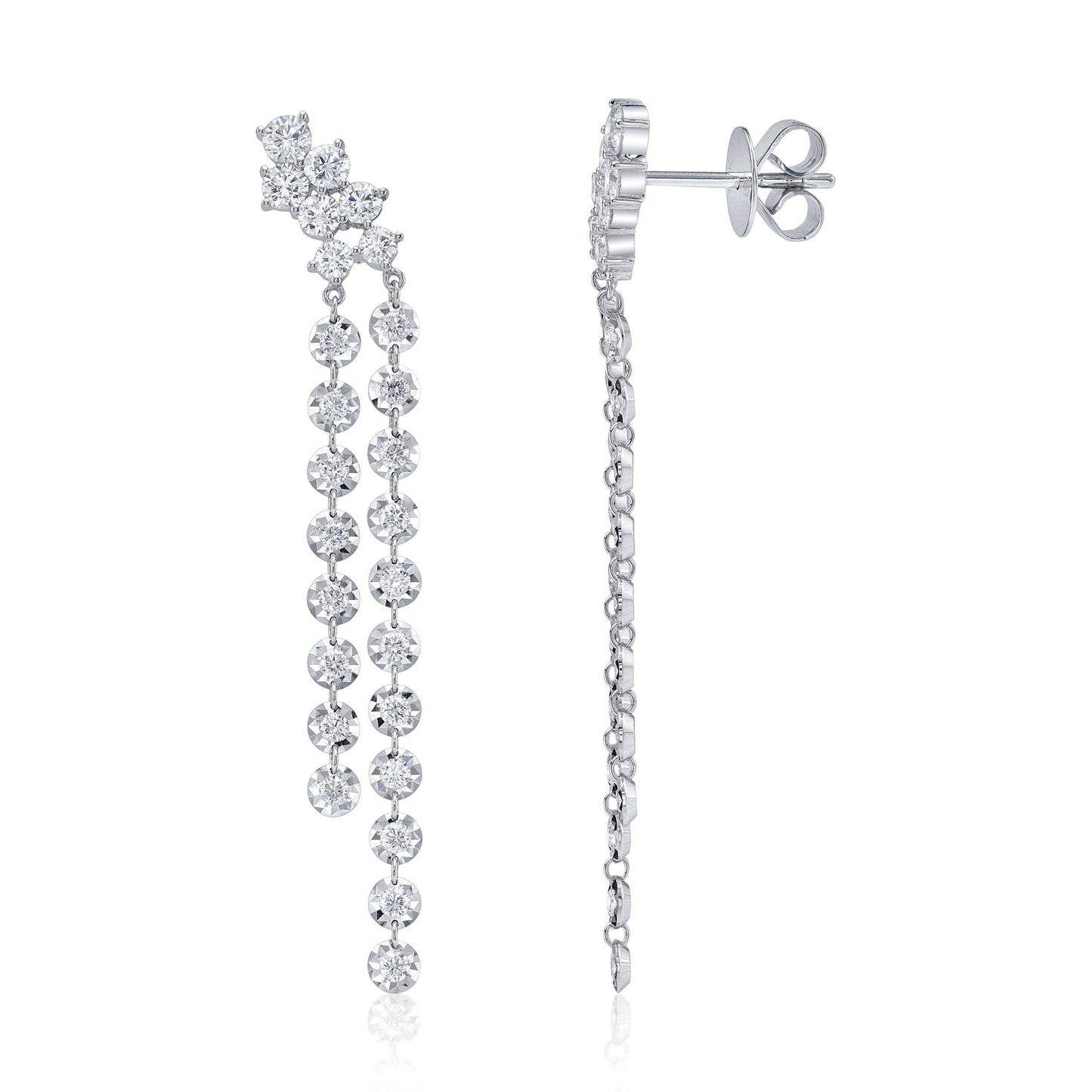 1.49CT 14K W/G DIAMOND EARRING