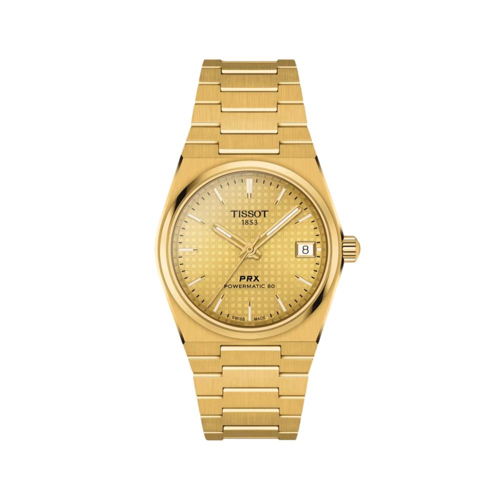 Tissot PRX Powermatic 80 35mm Gold-Tone Women's Watch