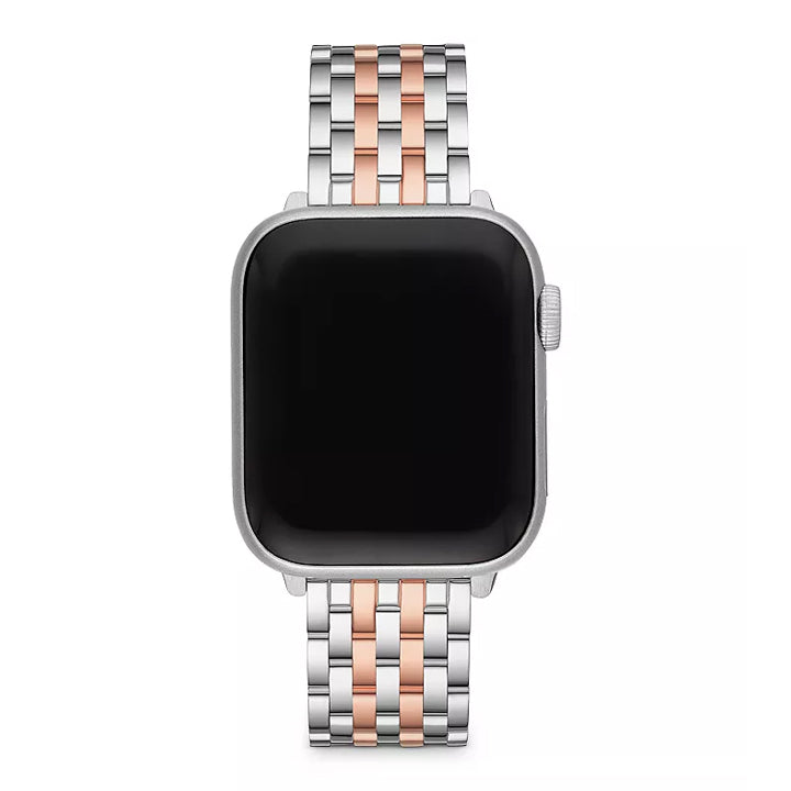Michele Two-Tone 18K Pink Gold-Plated Bracelet Apple Watch Band