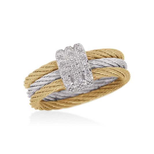 ALOR 3-Row Band Ring