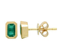 14k-Yellow-Gold-Emerald-Shape-Emerald-Stud-Earrings