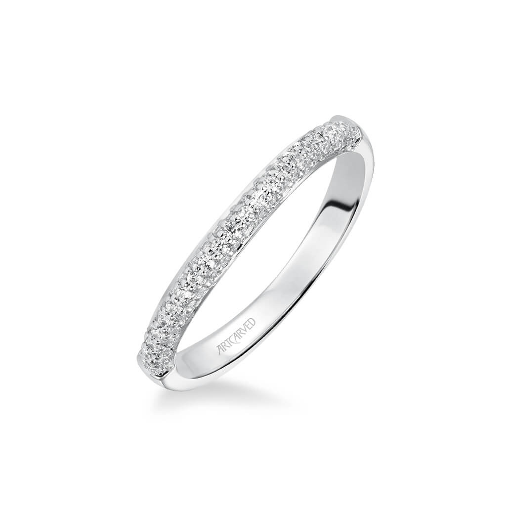 Reese Classic Diamond Pave Wedding Band