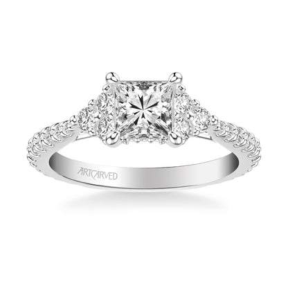 Clio Classic Three Stone Diamond Engagement Ring