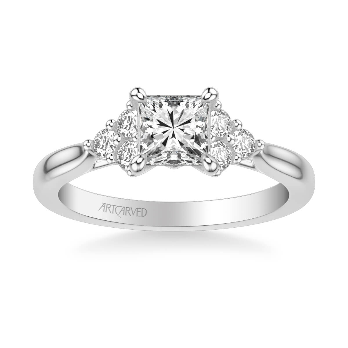 Maryann Classic Three Stone Diamond Engagement Ring