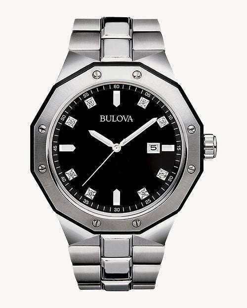 Bulova Men's Sport-Marine Star Stainless Steel Watch