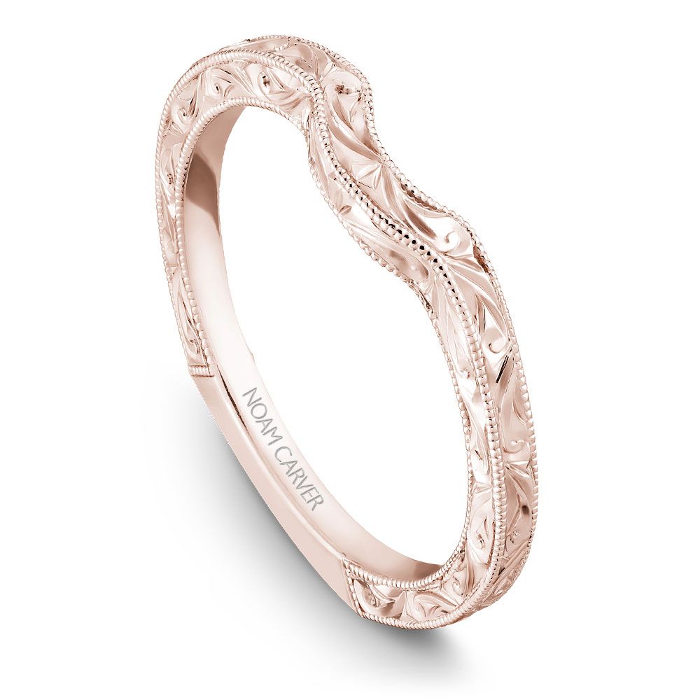 Noam Carver Hand Engraved Wedding Band B001-02EB