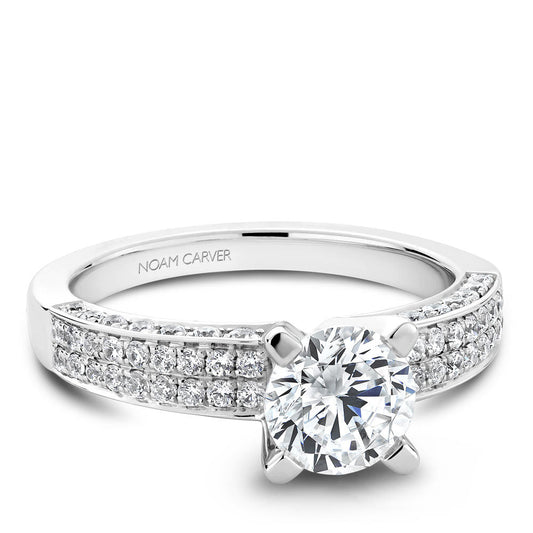 Noam Carver Micro Pav�� Diamond Engagement Ring B003-02A