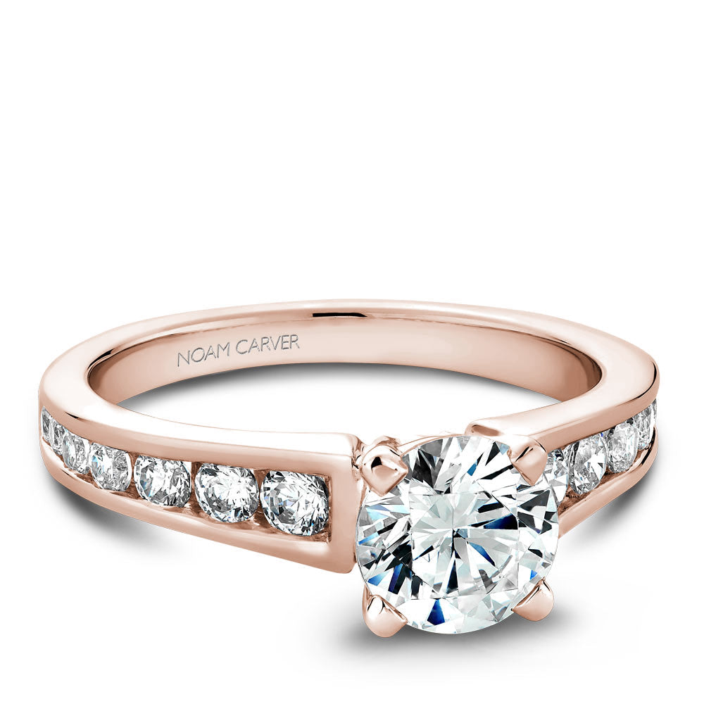 Noam Carver Channel Set Diamond Engagement Ring B006-01A